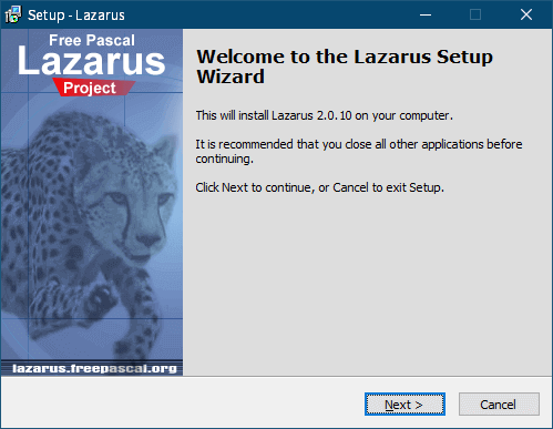 Cheat Engine 7.4 のソースコードからビルドして Cheat Engine exe ファイルを生成する方法、SourceForge.net から Lazarus 2.0.10（lazarus-2.0.10-fpc-3.2.0-win64.exe）をダウンロードしてインストールを実行