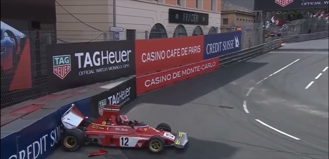 【動画】シャルル・ルクレールが貴重なニキ・ラウダのF1マシンをモナコで破壊