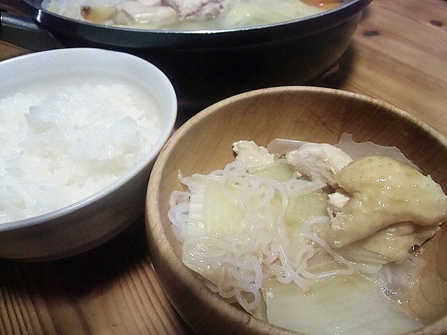 鶏と白菜