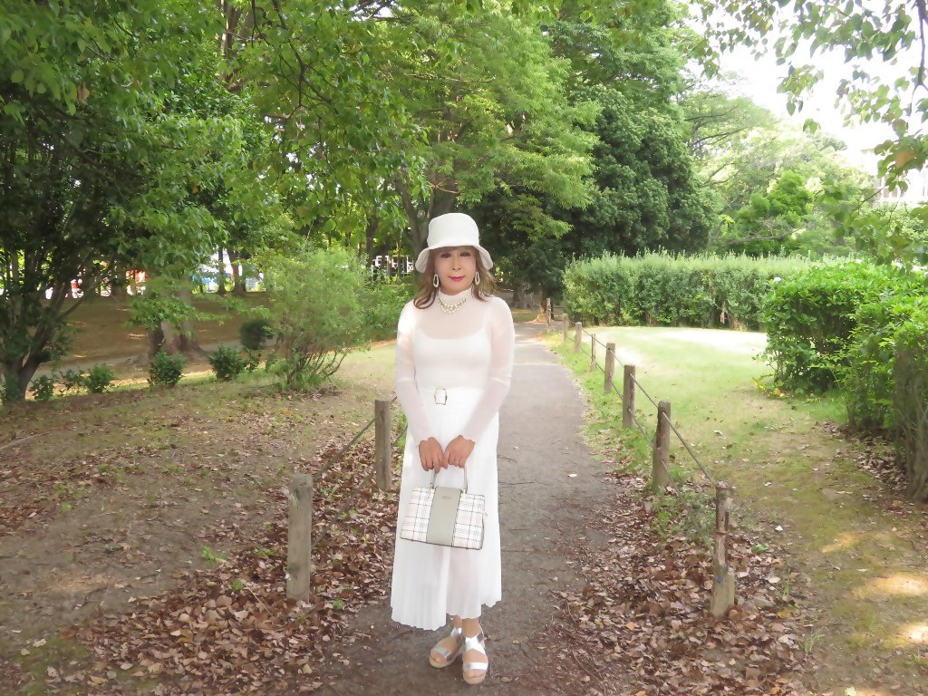 シースルートップス白スカート帽子A(2)