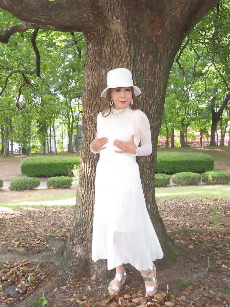 シースルートップス白スカート帽子A(6)