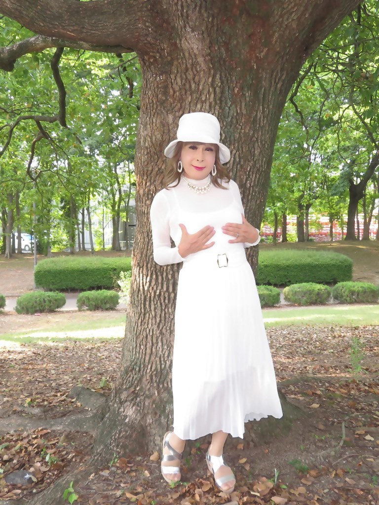 シースルートップス白スカート帽子A(7)