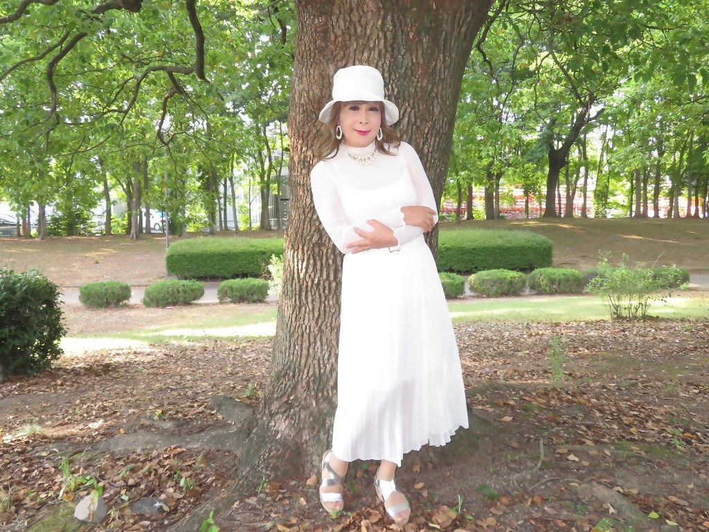 シースルートップス白スカート帽子A(8)