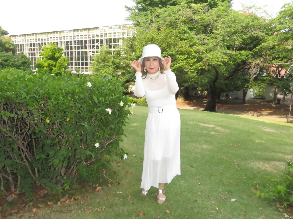 シースルートップス白スカート帽子B(2)