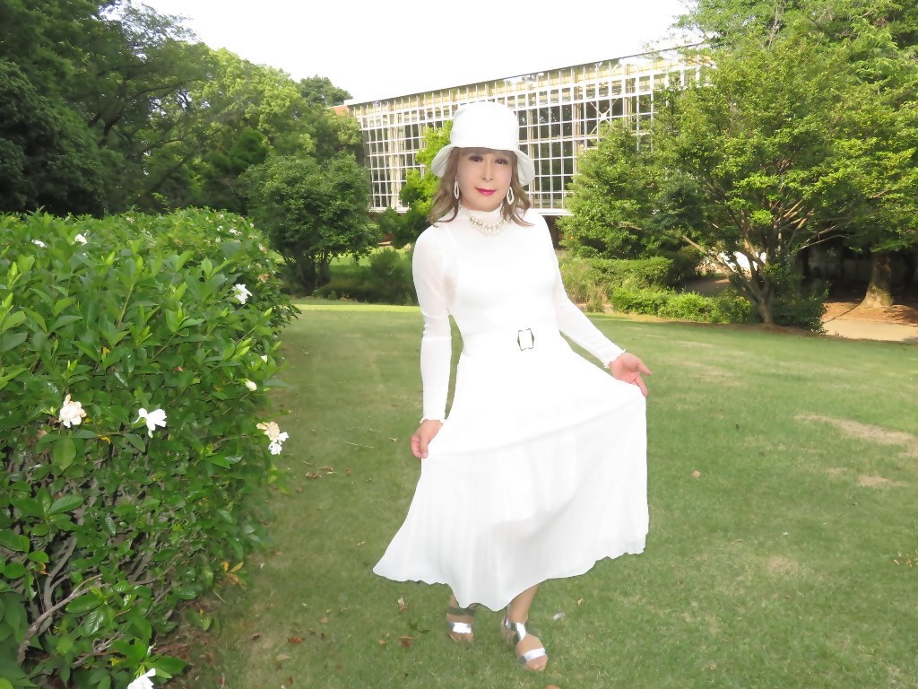 シースルートップス白スカート帽子B(5)