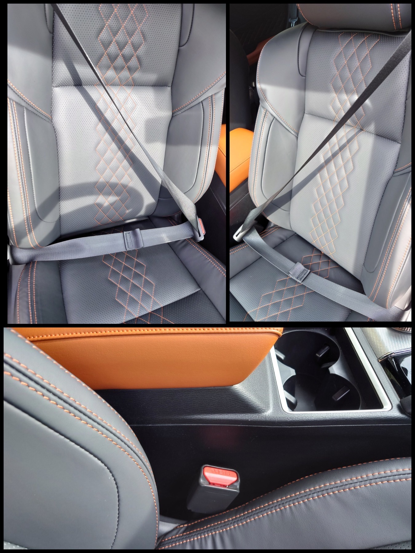 新型アウトランダーPHEV GN0W 22型シートベルト　運転席助手席